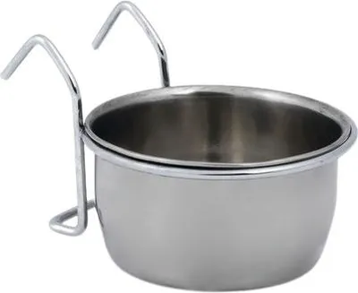 Image de Beeztees Coopcup Inox+Crochets - Hundenapf- 0,2l - 7 cm