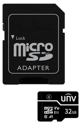 Produktbild von Uniview MicroSD-Speicherkarte 32GB C10 mit Adapter