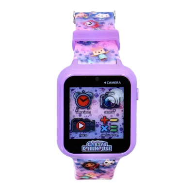 Produktbild von Kinder Smartwatch Gabby's Dollhouse, Kinderuhr mit Selfie Kamera, Foto & Video, Stoppuhr, 6 Spiele, 3 Hintergründe, 10 Zifferblätter, Fitness Tracker