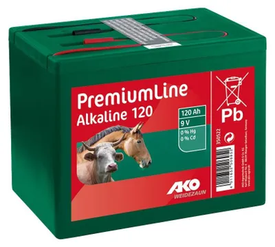 Produktbild von AKO Batterie Alkaline 9 V, 120 Ah, L x B x H 165 x 110 x 110 mm