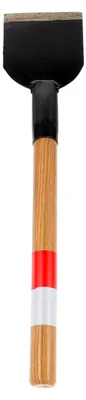 Produktbild von Robuste Schneeschaufel mit langem Holzstiel und breitem Metallschaber für die Schneeräumung auf Bahngleisen, vielseitig einsetzbar im Garten und für die Einfahrt