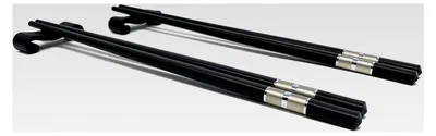 Produktbild von Essstäbchen aus Fiberglas - 2 Paar traditionelle chinesische Essstäbchen in Geschenkbox - wiederverwendbare asiatische Stäbchen
