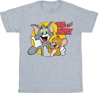 Produktbild von Tom And Jerry - "Thumbs Up" T-Shirt für Herren BI52116 (L) (Grau)