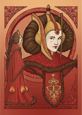Produktbild von Kunstposter – Star Wars – Königin Padmé Amidala – 30 x 40 cm