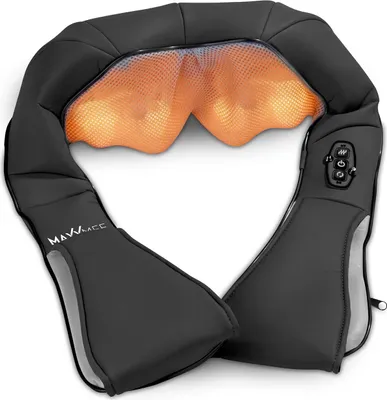 Produktbild von MAXXMEE 05831500169, Knetmassage, Rücken, Gesäß, Hals/Nacken, Schultern, Thighs, Schwarz, Grau, ABS, Kunststoff, Edelstahl, 2,1 m, AC