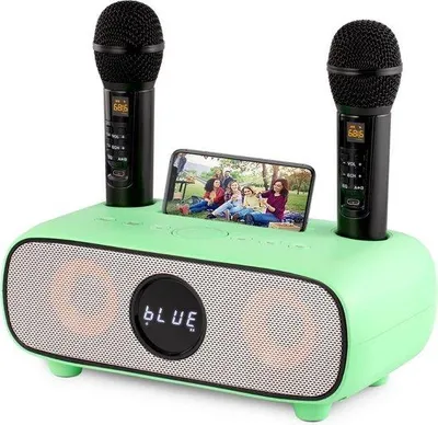 Zdjęcie produktu dla Zestaw do karaoke dla dorosłych – zestaw do karaoke z 2 mikrofonami – bezprzewodowy zestaw do karaoke z mikrofonem