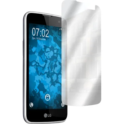 Produktbild von 4er-Pack PhoneNatic Displayschutzfolien verspiegelt  kompatibel mit LG K4 2016