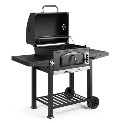 Immagine prodotto di VonHaus Barbecue a Carbone  XL – Barbecue Portatile a Carbonella e Affumicatore 2 in 1