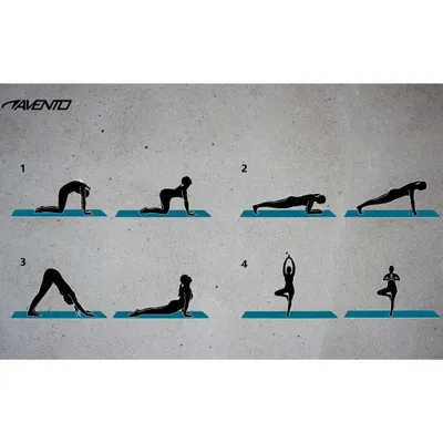 Produktbild von Avento | Yoga Mat 42MB 173 x 61 x 0.4 cm | Grey