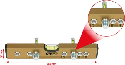 Immagine prodotto di KS Tools 204.2000 2042000 Electricians level 300 mm
