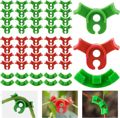 Produktbild von Pflanzenbieger 50 Stück，90 Grad Winkel Pflanzenstützklammern ，Plant Training Biege Clips，Pflanzentrainer für Niedrige Belastung ， Gardening Plant Support