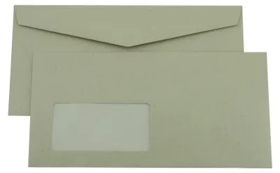 Produktbild von Kaenguruh DL Briefumschlag, nassklebend, recycling grn 75g, mit Fenster
