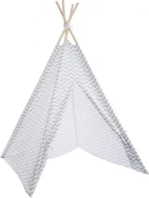 Produktbild von 'atmosphera' Tipi Kinderspielezelt Spielzelt für Kinder Zelt Deko - Höhe 160cm (Grau)