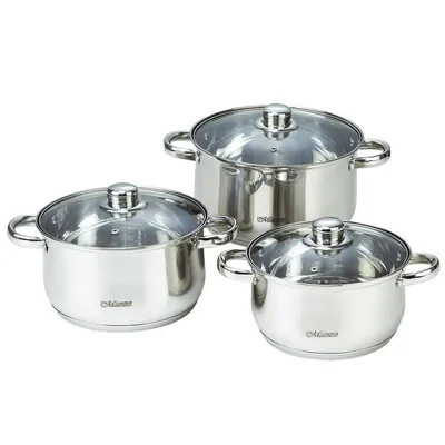 Produktbild von MAESTRO MR-2020-6M 6-piece cookware set  stainless steel
