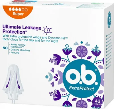 Zdjęcie produktu dla o.b. Extra Protect Super 16 szt.