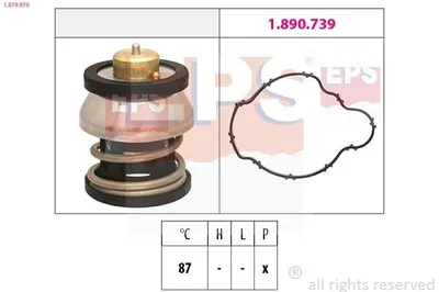 Produktbild von EPS Thermostat Kühlmittel 87°C für BMW 5 Touring (F11) 1 Schrägheck (F20) 3 Touring (F31) 5 Limousine (F10) 3 Limousine (F30, F80)
