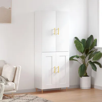 Immagine prodotto di vidaXL Credenza bianca 69,5x34x180 cm Materiale a base di legno