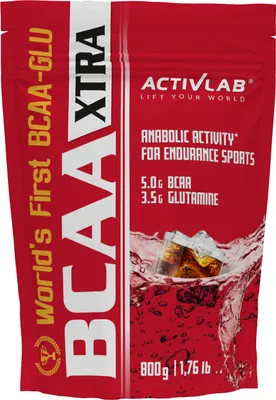 Produktbild von Activlab BCAA Xtra Instant 800g, L-Leucin, L-Isoleucin, L-Valin - Cola