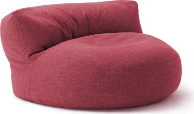 Produktbild von Lumaland Interior Line Sitzsack-Lounge - Rundes Sitzsack-Sofa - 320l Füllung, 90 x 50 cm - Rot