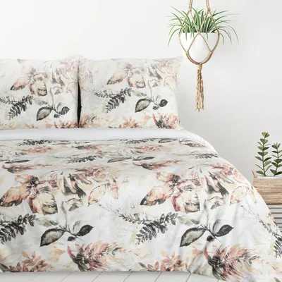Produktbild von Bettwäsche ARINA 220x200 cm Mikrofaser Blätter
