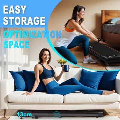 Immagine prodotto di Tapis roulant compatto - motore da 2,25 CV - portata massima 100 kg - con inclinazione - per uso domestico