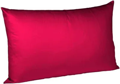 Produktbild von Fleuresse Mako-Satin-Kissenbezug uni colours Farbe kirsch 0251