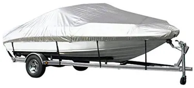 Imagen del producto de Funda protectora impermeable: cubierta para embarcaciones de forma en V, resistente al polvo, con protección UV, fabricada en tejido tafetán de 190T. Cubierta para barco
