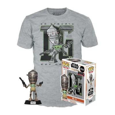 Obrázek produktu pro Funko POP Star Wars Mandalorian L Sada figurky a trička