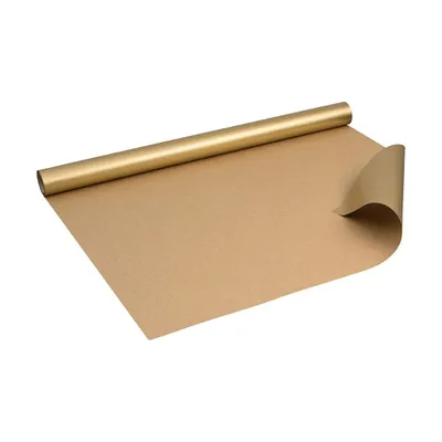 Immagine prodotto di Carta da regalo dorata 0,70 x 10 m, carta kraft - Compleanno, Pasqua e Natale