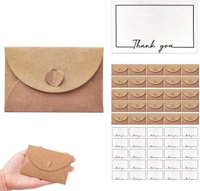 Produktbild von Tageswaren- Umschlagsatz 25 Stück - Papiersatz - Mini-Umschläge