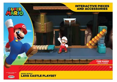 Produktbild von Nintendo Super Mario Lava Castle Spielset, 6,5 cm