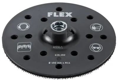 Imagen del producto de FLEX | Placa de sujeción con velcro, diámetro 150 mm, 6+8 agujeros - SP D150-8/6 H/F