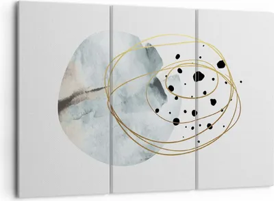Produktbild von Bild auf Leinwand - Leinwandbild - 3 Teile - Modern Abstraktion Flecken - 105x70cm - Wand Bild - Wanddeko - Wandbilder - Leinwanddruck - Bilder - Wanddekoration - Leinwand bilder - CE105x70-4782