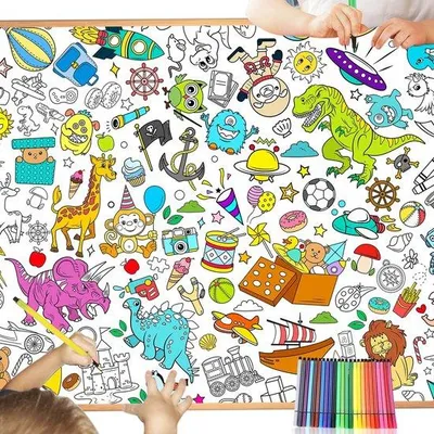 Image de Livre d'art créatif sur les dinosaures, grand format, idéal pour les fêtes d'enfants