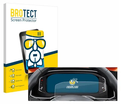 Produktbild von BROTECT Schutzglas für Volkswagen Polo 6 Digital Cockpit Pro Schutzfolie Panzer Folie Glas Display Schutz klar