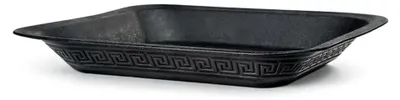 Produktbild von Topfuntersetzer, 33,5 x 33,5 cm, quadratischer Pflanzentopfuntersetzer aus Kunststoff in Schwarz für Blumentöpfe für Innen- und Außenbereich