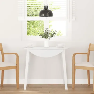 Produktbild von Esstisch Weiß Massivholz Gummibaumholz - Esstische CC25513