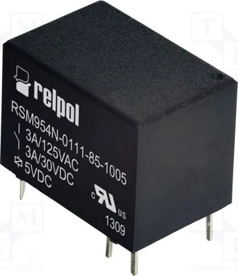 Produktbild von 1x Relais: elektromagnetisch  3A USpule : 5VDC 3A/125VAC  IP64 RSM954N-0111-85-100