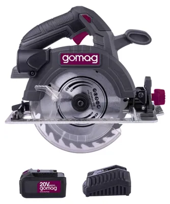 Produktbild von Gomag Akku Handkreissäge GO-HKS165BL 20V Kreissäge 4,0 Akku/Ladegerät LED