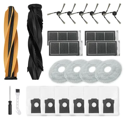 Zubehör für Dreame X50 Ultra – Bürstenset, 6 Seitenbürsten, 4 Filter