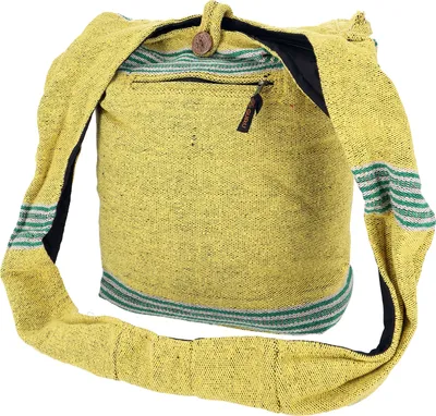 Produktbild von Ethno Schulterbeutel, Nepal Tasche - Modell 10, Uni - Erwachsene, Baumwolle, 35*37*20 cm, Alternative Umhängetasche, Handtasche aus Stoff