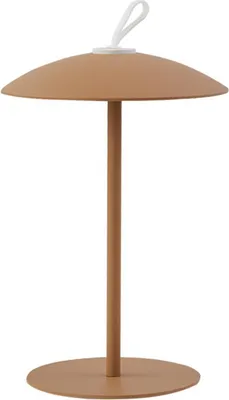 Produktbild von Lindby LED-Akku-Tischleuchte Kanani, braun, dimmbar