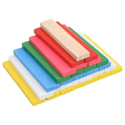 Produktbild von 150-tlg. Holzbausteine-Set Kiefer Massivholz