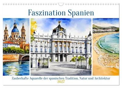 Produktbild von Faszination Spanien (Wandkalender 2027 DIN A3 quer), CALVENDO Monatskalender