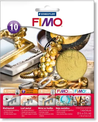 Productafbeelding van 1x FIMO hobby 8781-11 Accessoires: Fimo bladgoud, 10 stuks