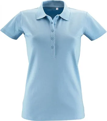 Produktbild von SOLs 01709 | Damen Phoenix  Polo / Gekämmte, ringgesponnene Baumwolle - Farbe: Sky Blue - Größe: L