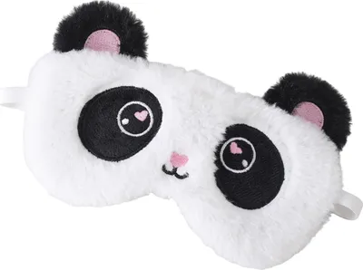 Produktbild von Süße Panda Schlafmaske, Schlafmaske Kinder, Weiche Plüsch Augenbinde, Lustig Plüsch Augenbinde, Augenabdeckung für Mädchen Jungen Frauen Männer Kinder Zuhause Schlafen Reisen