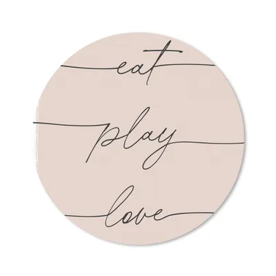 Produktbild von MuchoWow® Mauspad Mousepad Pastell - Zitate - Rosa - Minimalismus 30x30 cm - Mousepads - Maus Mat - Pad - Mausunterlage - Tischunterlage - Schreibtischmatten