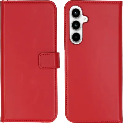 Produktbild von Selencia Echtleder Klapphülle Samsung Galaxy A35 - Rot