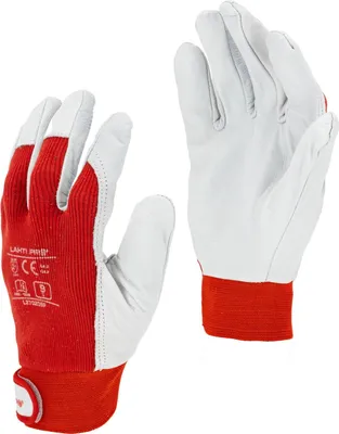 Produktbild von Ziegenlederhandschuhe, Rot, L270209P, Karte, "9", Ce, Lahti